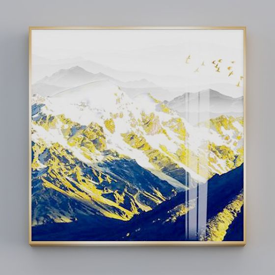 Snow Mountain Reflection 3D model for Creative Projects