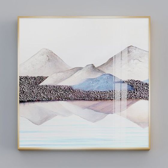 Snow Mountain Reflection 3D model