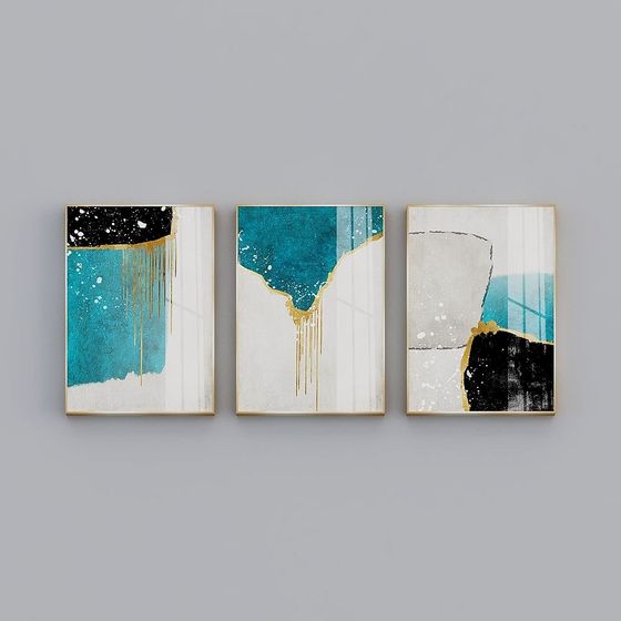 Abstract Art Frame 3D model – Unique Low-Poly Design