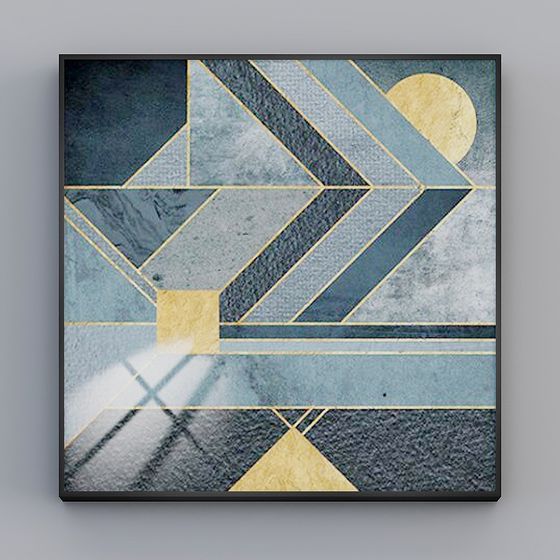 Abstract Geometric Puzzle 3D Model for Creative Projects