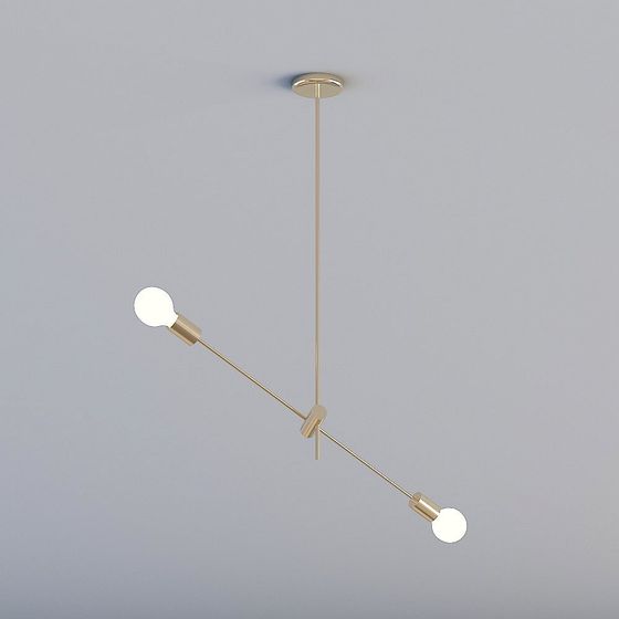 Stylish Minimalist Pendant Light 3D model for Contemporary Spaces