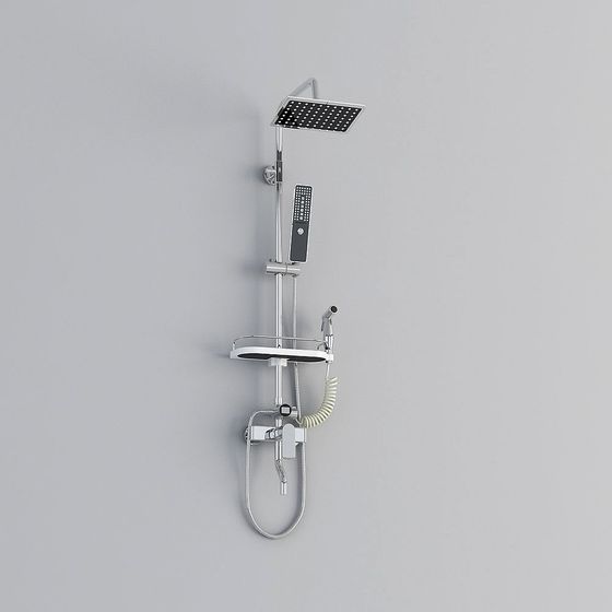 Sleek Shower System 3D model for Contemporary Bathrooms
