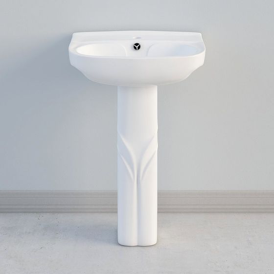 Elegant Bathroom Sink 3D Model