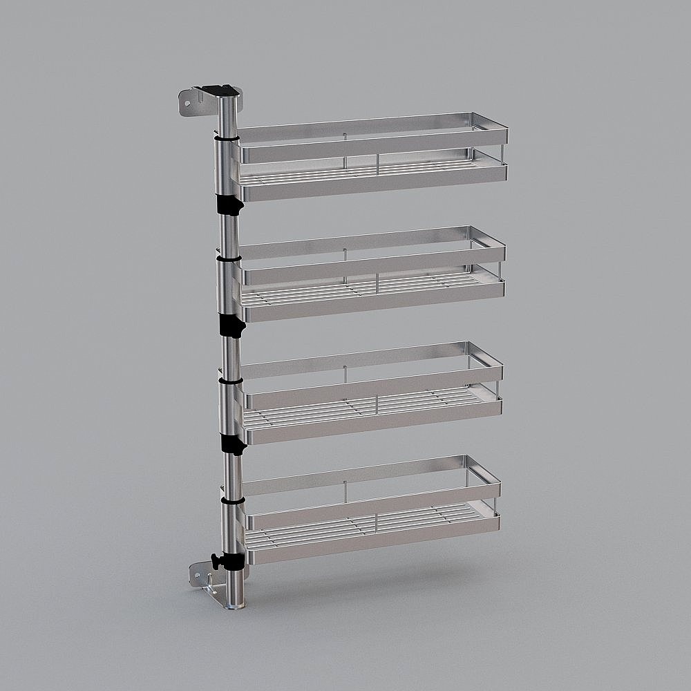 Elegant Hanging Storage Shelf 3D model