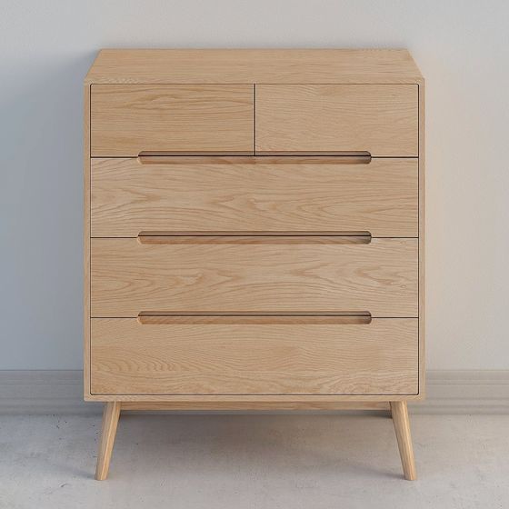 Scandinavian Style Storage Cabinet 3D model