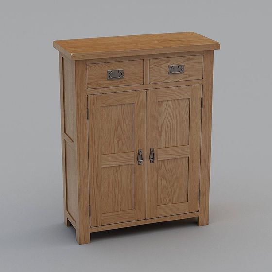 Charming Country Storage Cabinet 3D model