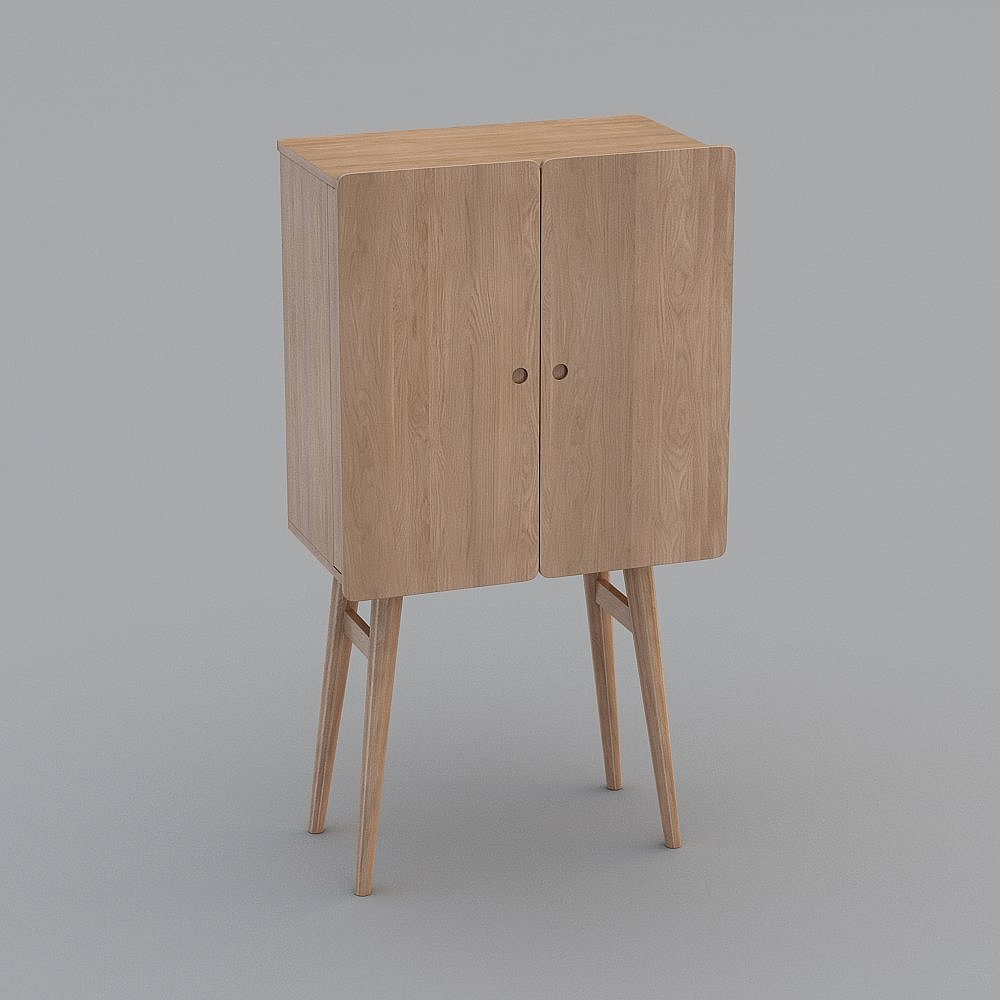Mid-Century Modern Cabinet 3D model