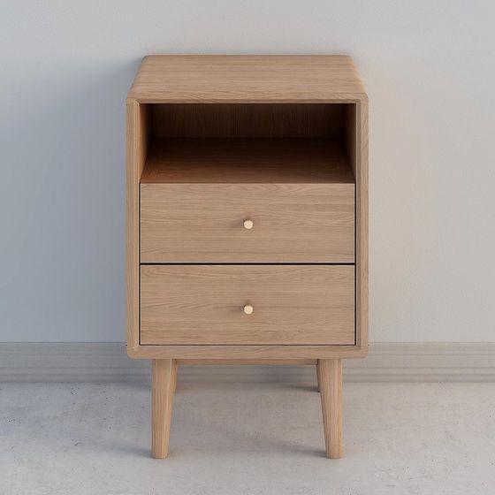 Stylish Minimalist Nightstand 3D model