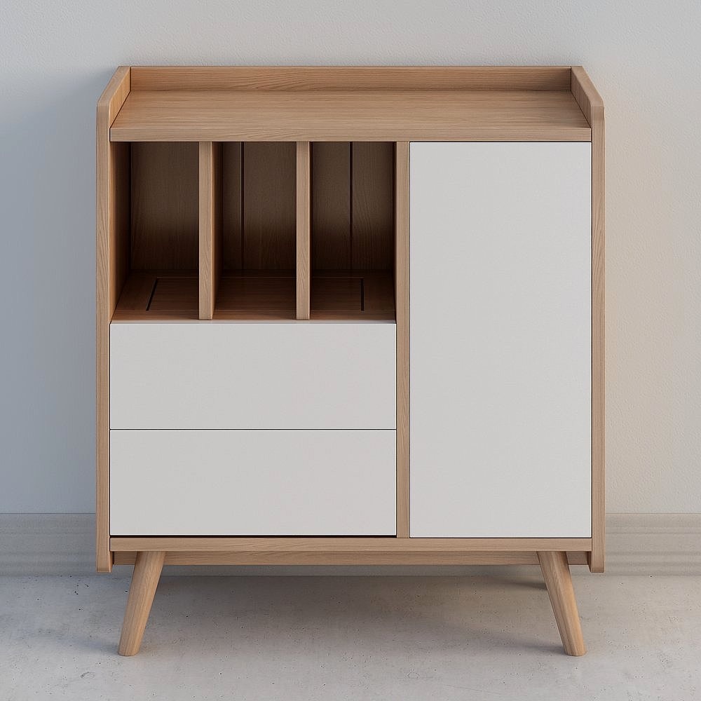 Source Wood Miller Series Y97Y01 Dwarf Bookcase