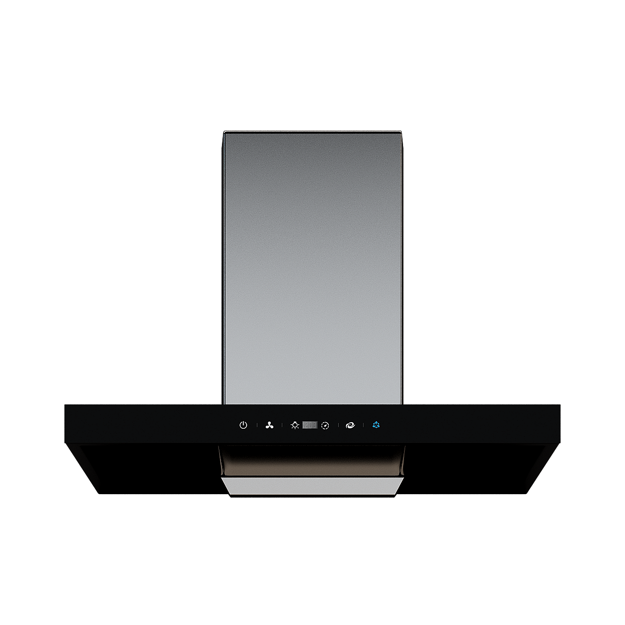 Futuristic Low-Poly Kitchen Extractor Hood Model