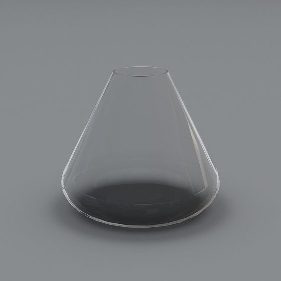 ZAOZUO製手作りガラス花瓶 - トランペットモチーフ