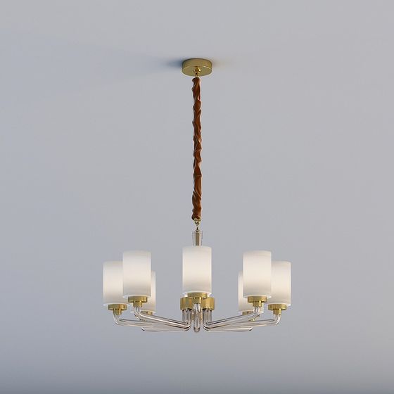Elegant Chandelier 3D model for Modern Interiors