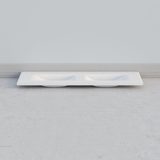 Double Basin Bathroom Sink 3D model