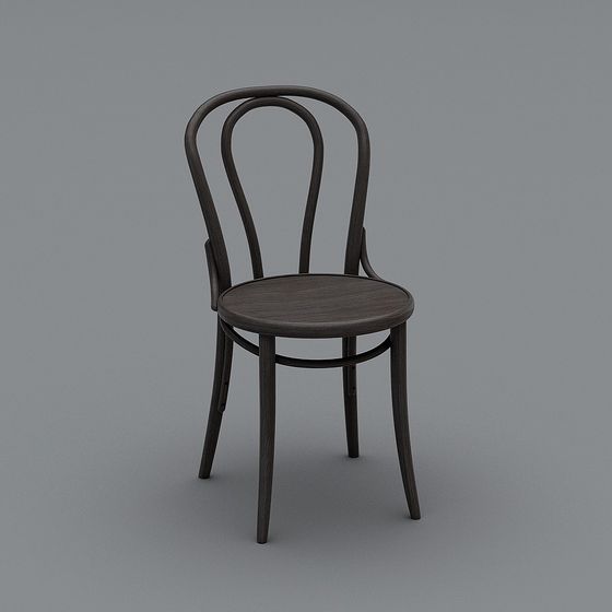 Elegant Low-Poly 3D Chair Model