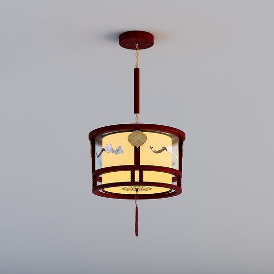 Traditional Inspired Chandelier 3D model for Stylish Interiors