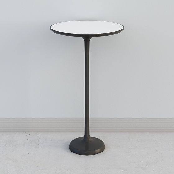 Elegant Low-Poly Round Table 3D model