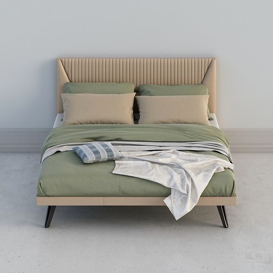 Urban Retreat 3D model Bed Design