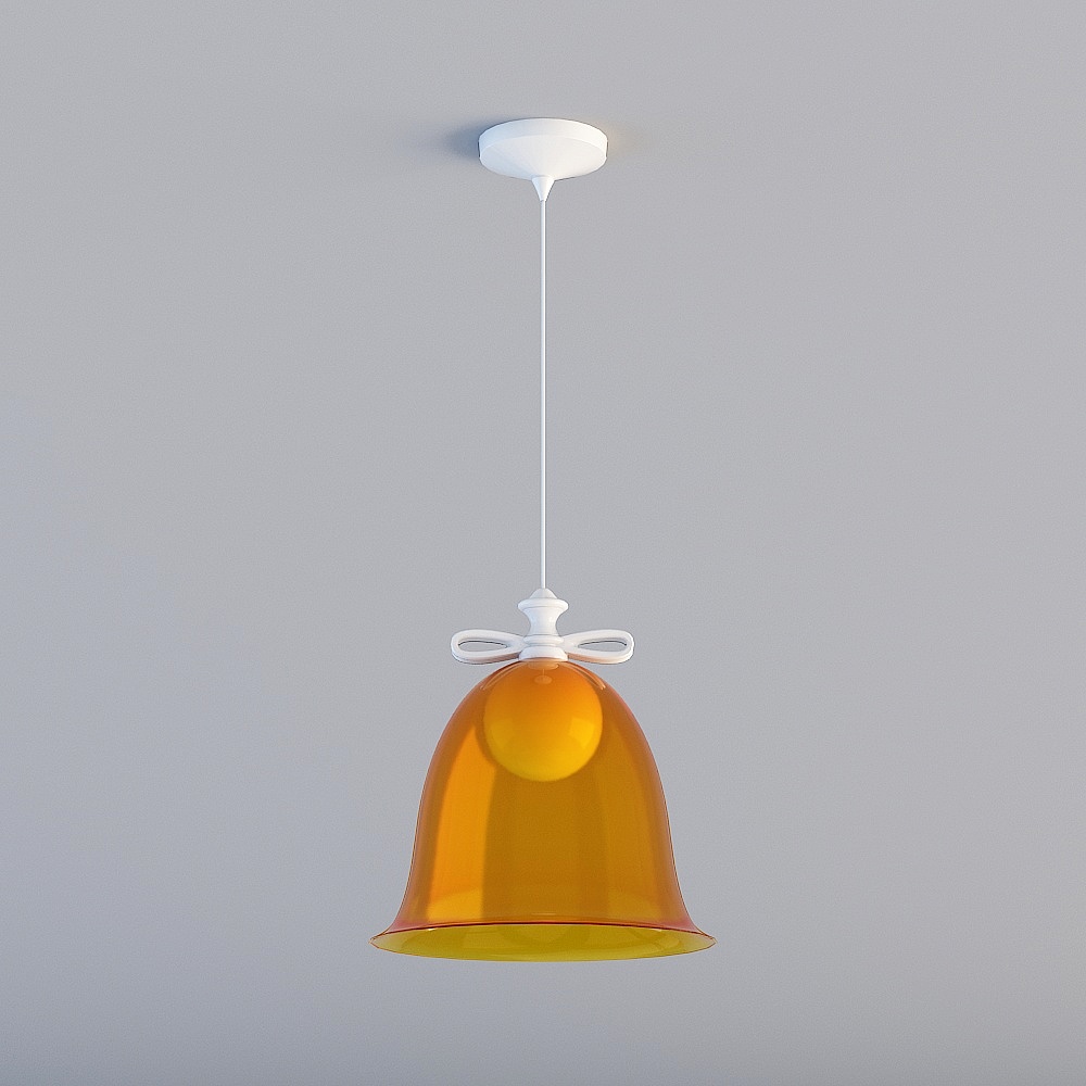 Stylish Low Poly Pendant Light 3D model