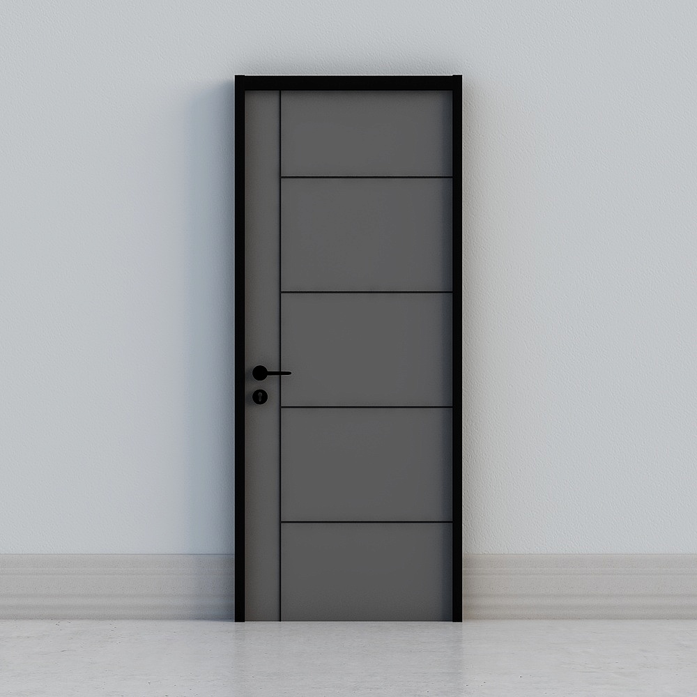 modern dark grey door