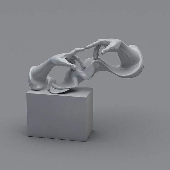 Hand Language Love 3D model