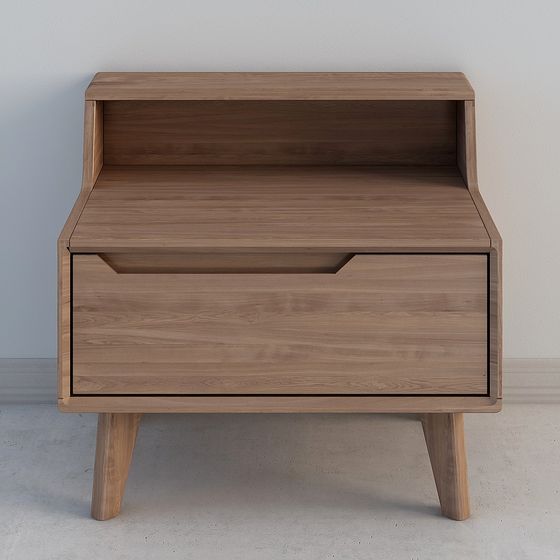 Unique Polygonal Bedside Table 3D model