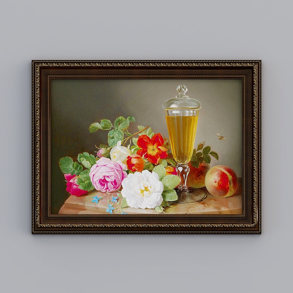 Kippoon European and American stores European-style cross-sectional European-style box European-style restaurant 62x82cm fruit emlpr-e-3