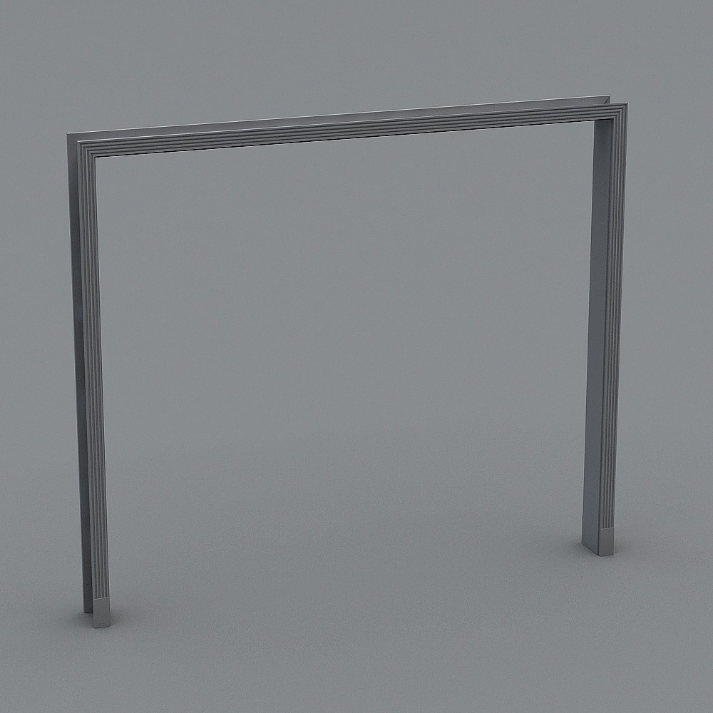 Sleek Metal Frame 3D model for Modern Design