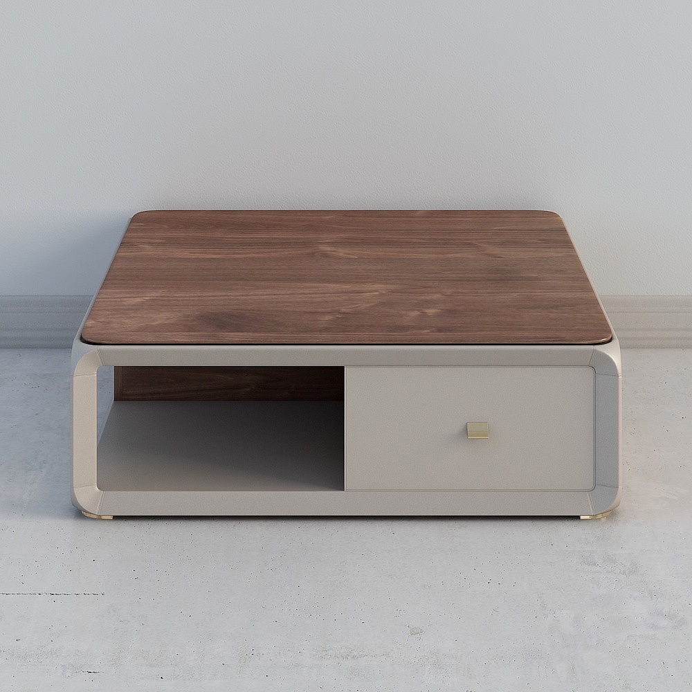 Golden Lily Summer Re-X02 square coffee table