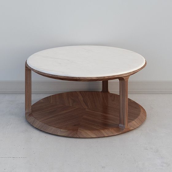 金百合夏季Re-X02圓形咖啡桌