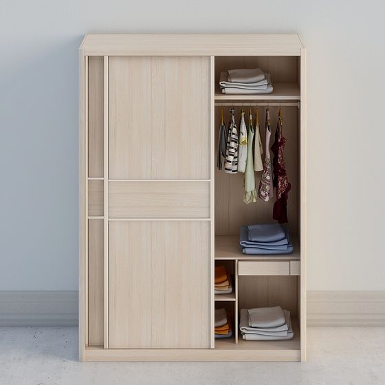 Modern Minimalist Wardrobe 3D Model