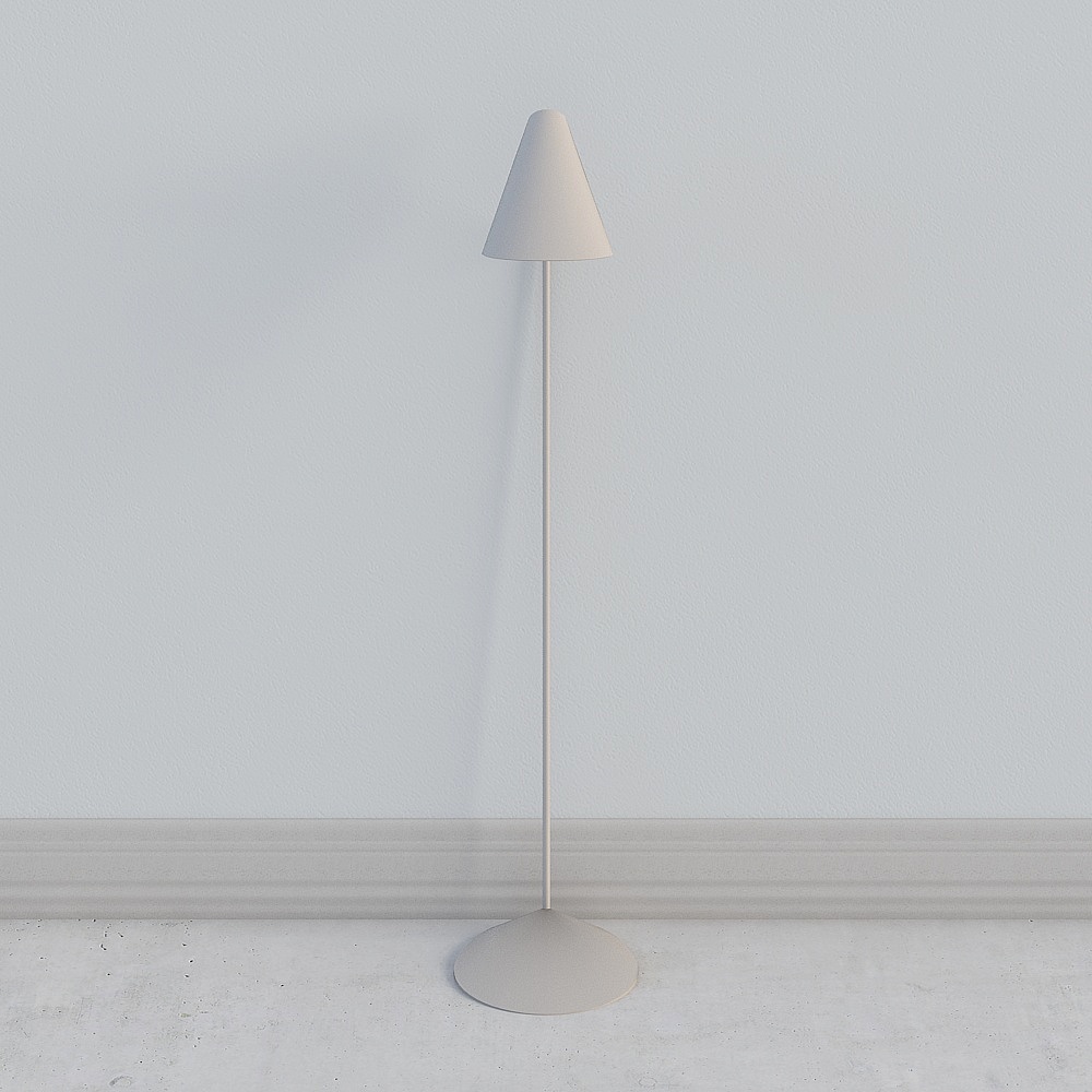 Elegant Cone Floor Lamp 3D model