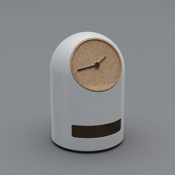 Sleek Minimalist Clock 3D model for Modern Spaces