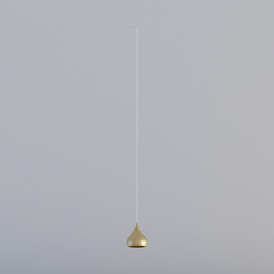 Elegant Low-Poly Chandelier 3D model