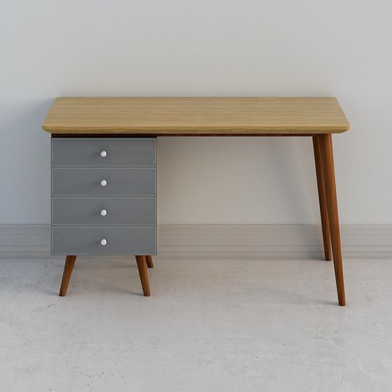 Mid-Century Modern Desk 3D model