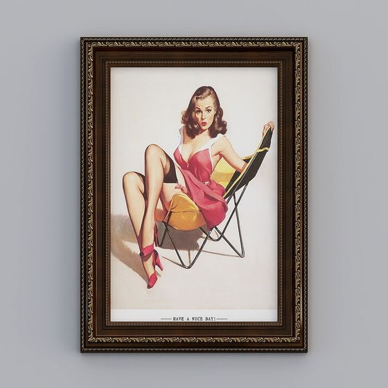 Classic Poster 3D model for Creative Projects