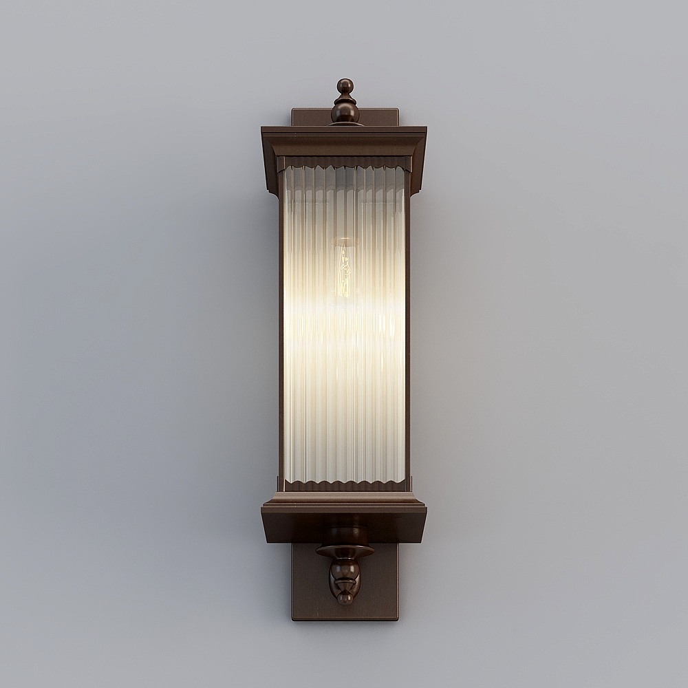 New Chinese courtyard façade outdoor wall lamp - 11 inch