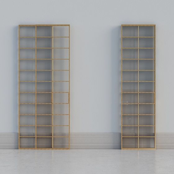 Elegant Modern Bookshelf 3D model