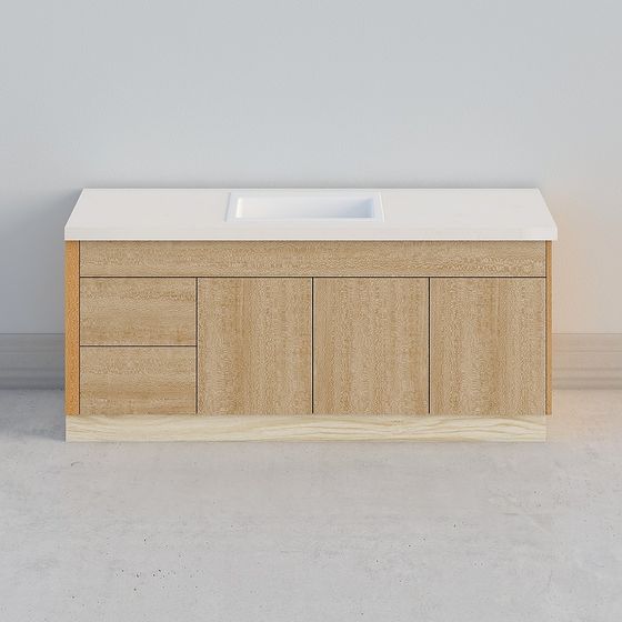 Modern Minimalist Bathroom Cabinet 3D model