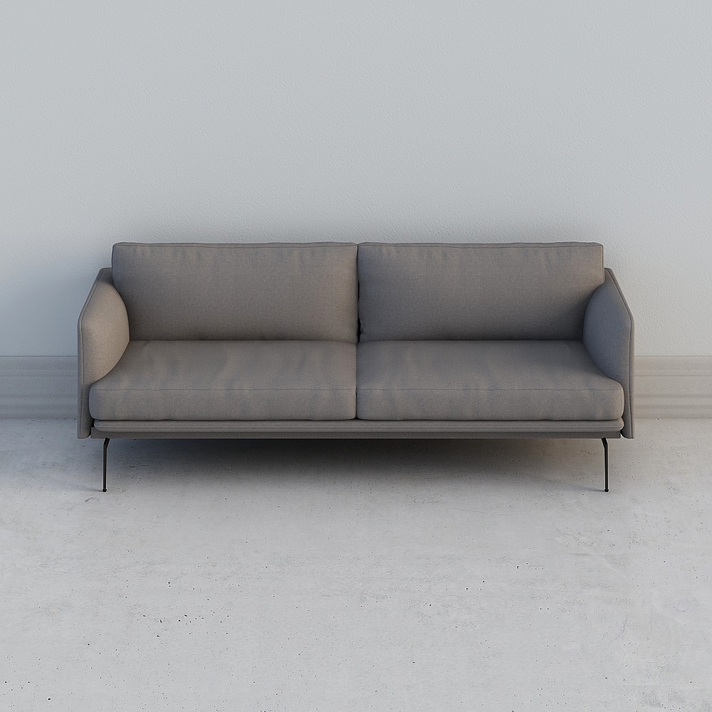 Divano Minimalista Scandi Moderno per Tre