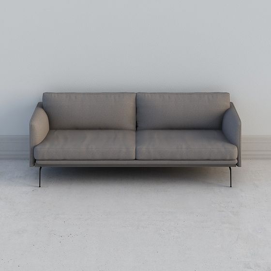 Divano Minimalista Scandi Moderno per Tre