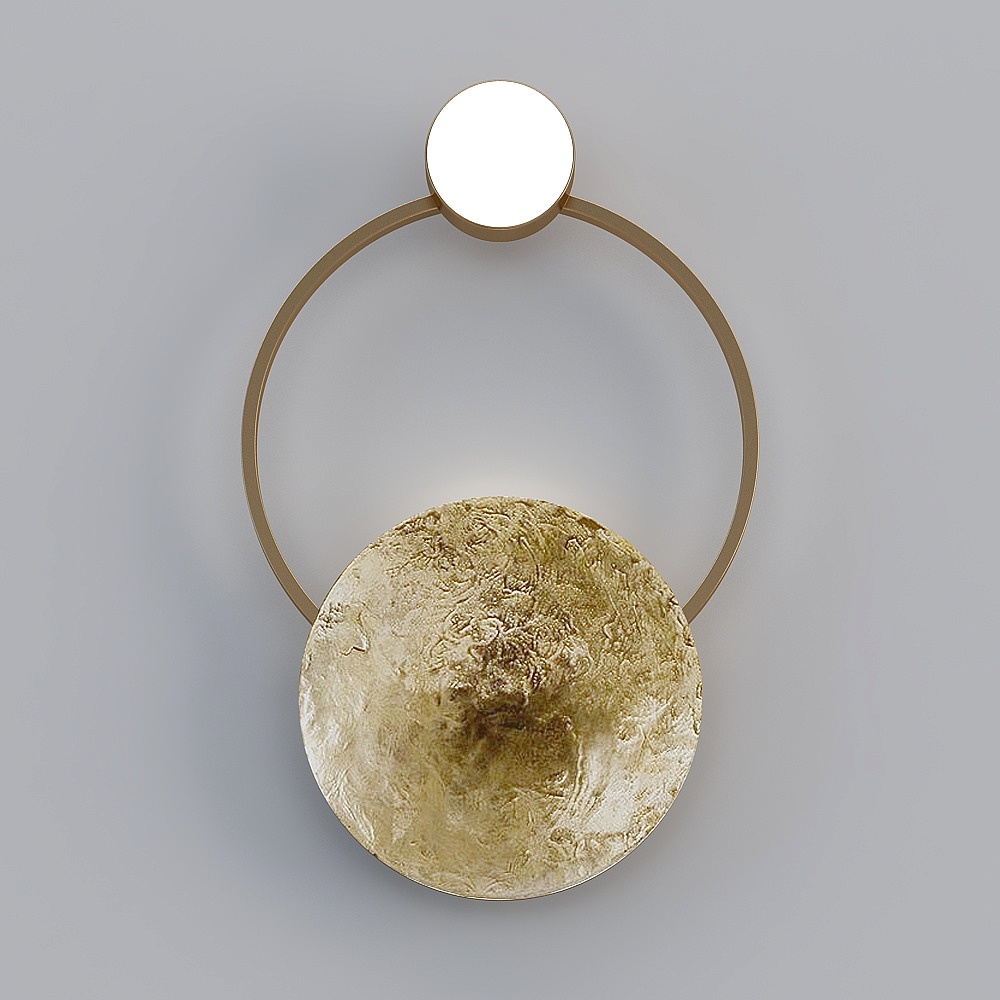 Postmodern American Full Copper Wall Light