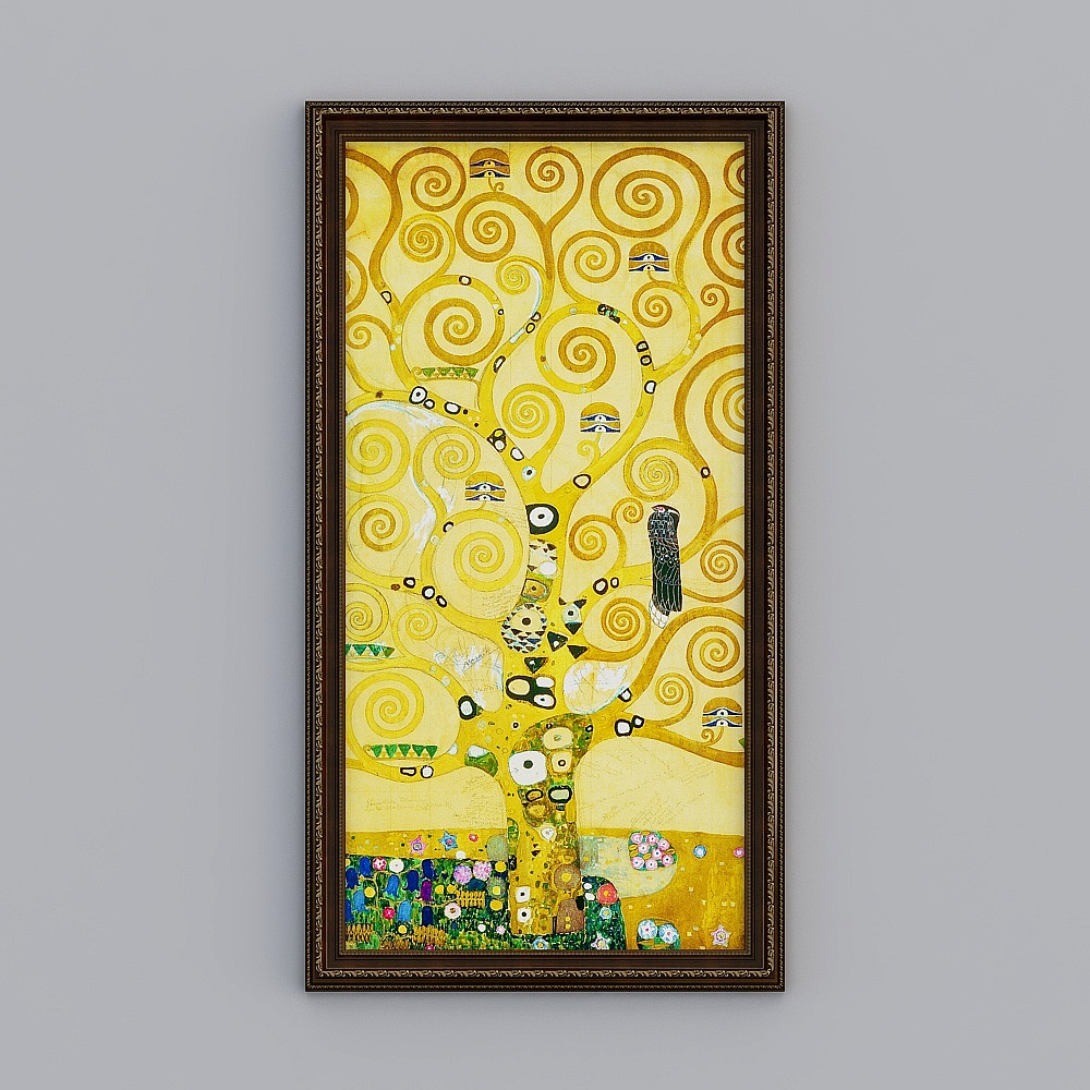 Kibaki 유럽과 미국 Xuanguan 조각 갈색 82x152cm 유럽식 명화