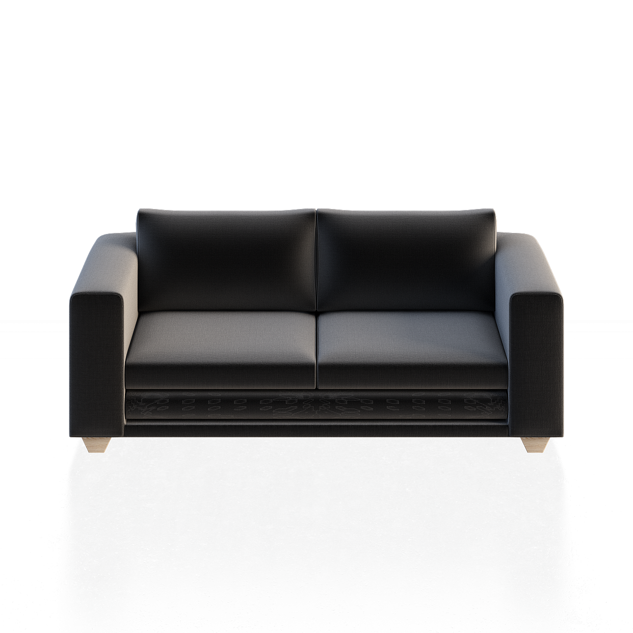 Urban Comfort Sofa 3D Model – Low-Poly Leather Fabric