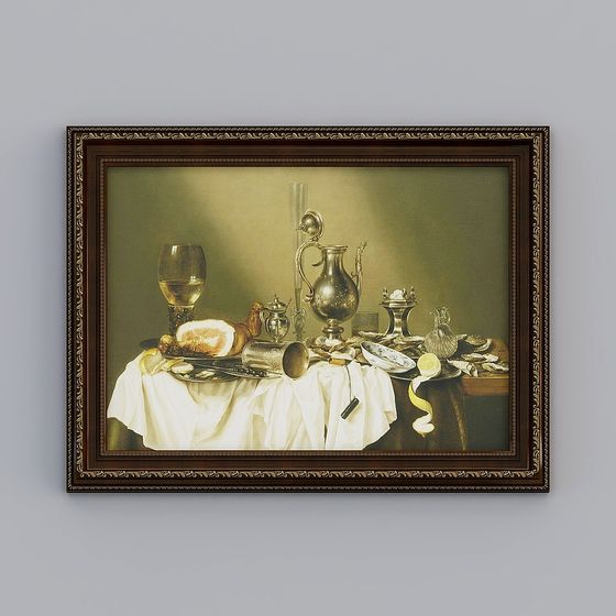 Golden Feast 3D model for Luxurious Design