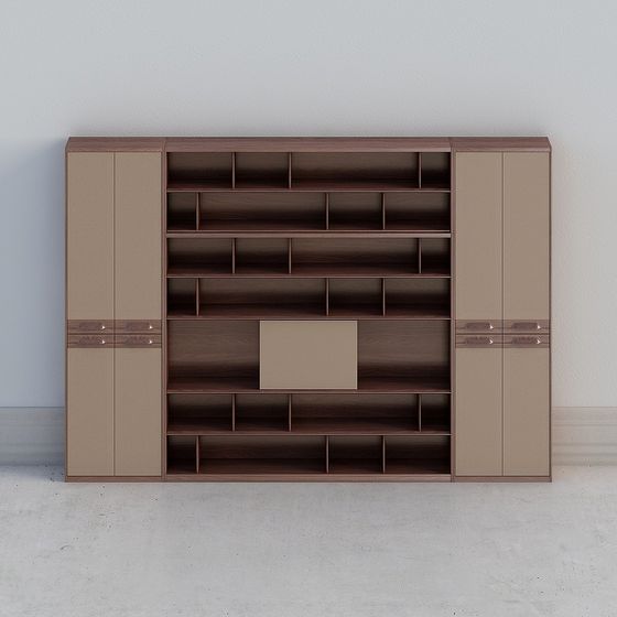 Urban Bookshelf 3D model for Modern Spaces