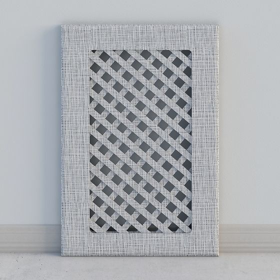 Lattice Wall Panel 3D model for Creative Spaces