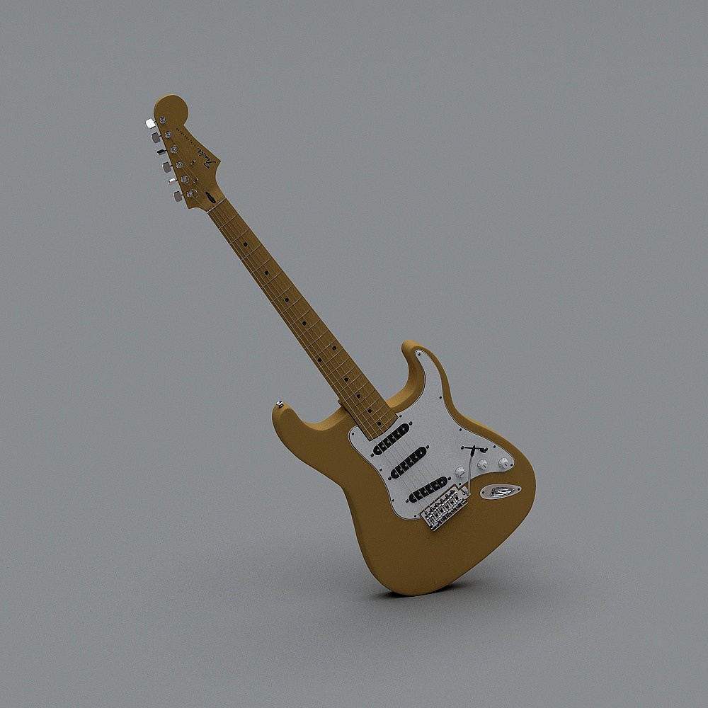 guitar- yellow-music-musical instrument