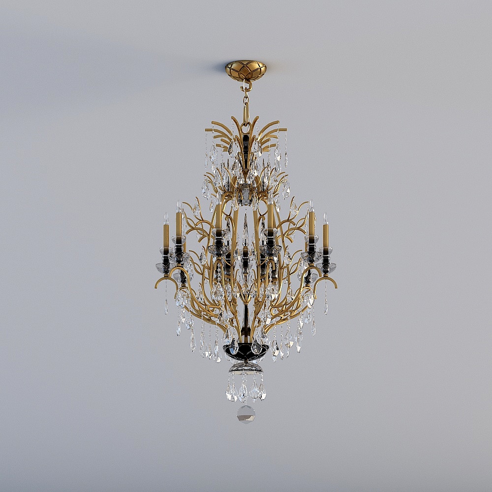 European gold crystal chandelier
