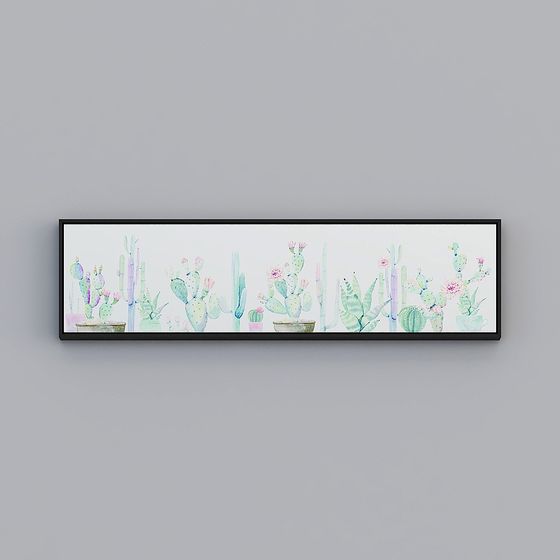 Desert Garden Low-Poly 3D Model for Creative Projects