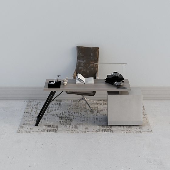 Urban Office Desk 3D model